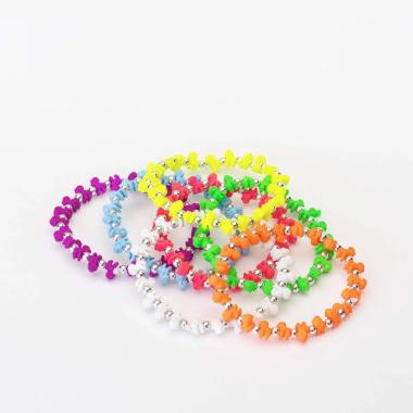 Bracciale in plastica trrtlz unicornz fluo - colori assortiti