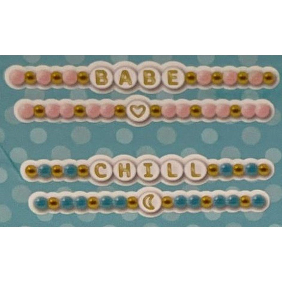 Coppia bracciali in plastica trrtlz blings pop