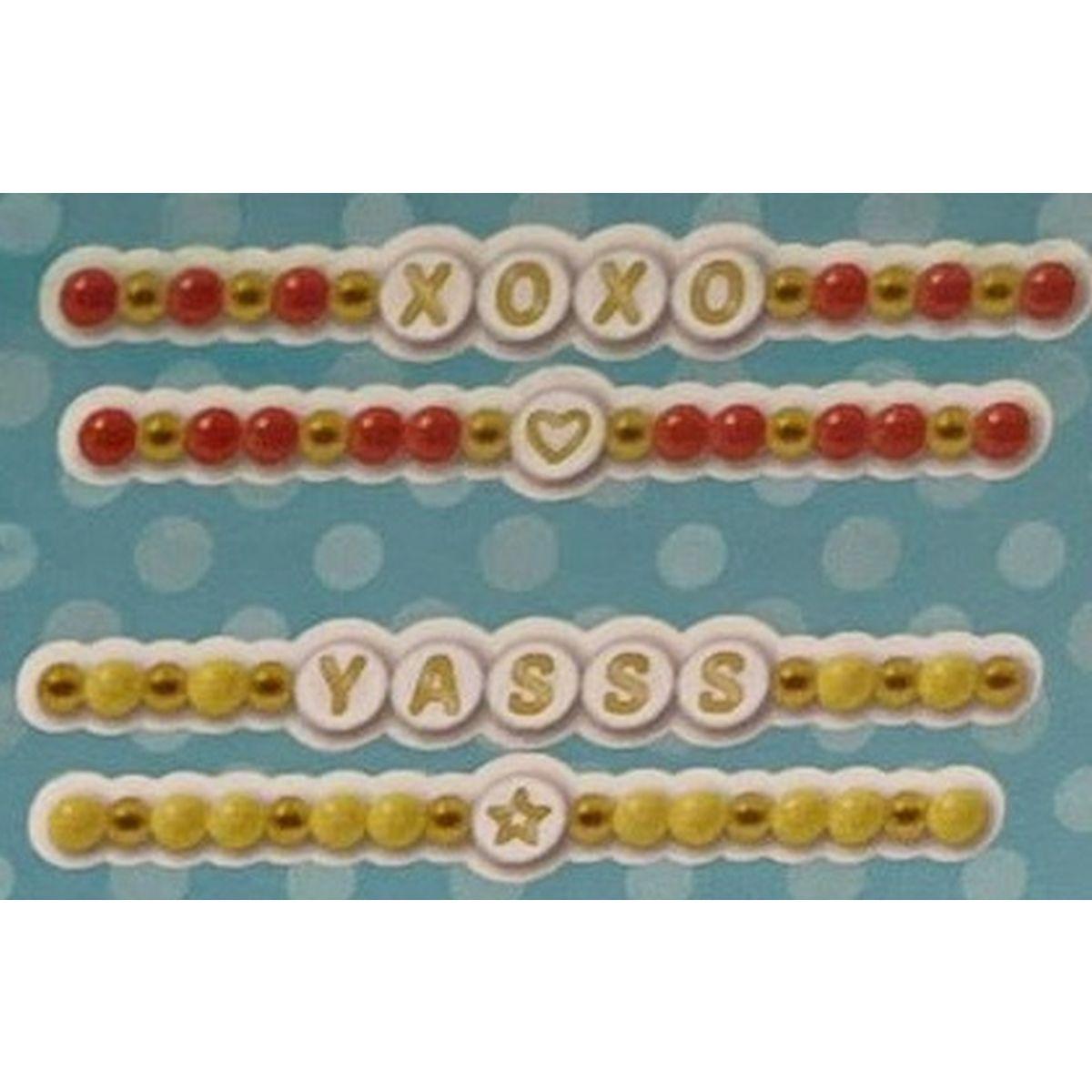 Coppia bracciali in plastica trrtlz blings pop