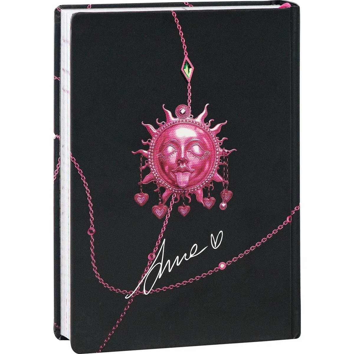 Diario anna 16 mesi 2025/26 - giornaliero non autografato - nero