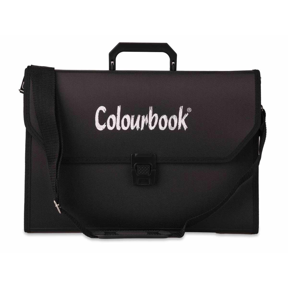 Colourbook valigetta ppl con tracolla 26x39 - nero