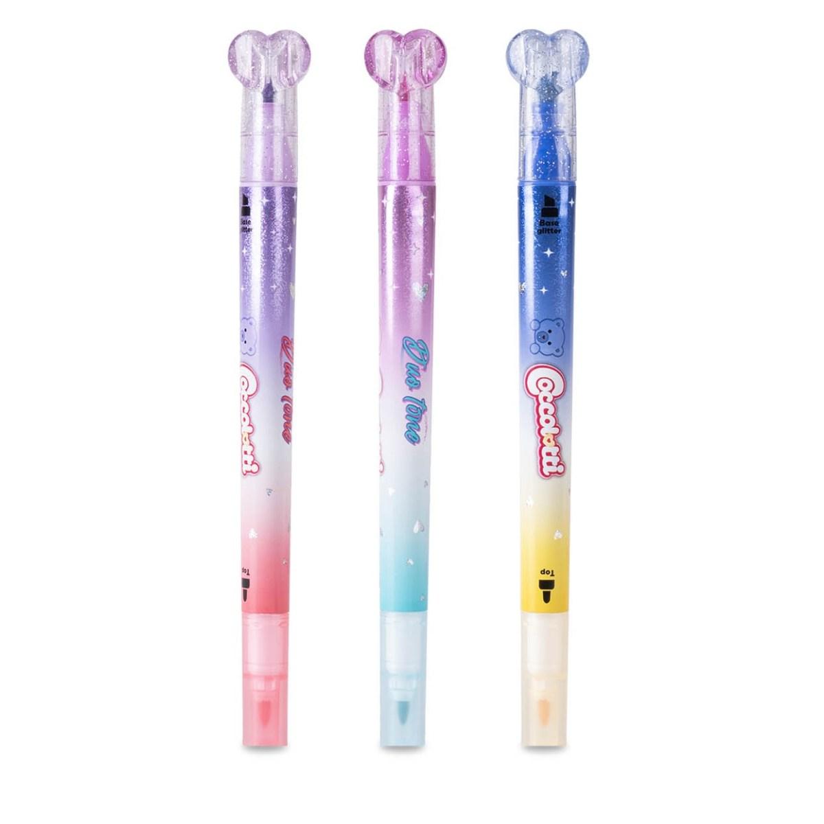 Evidenziatore duotone coccolotti by colourbook 3pz