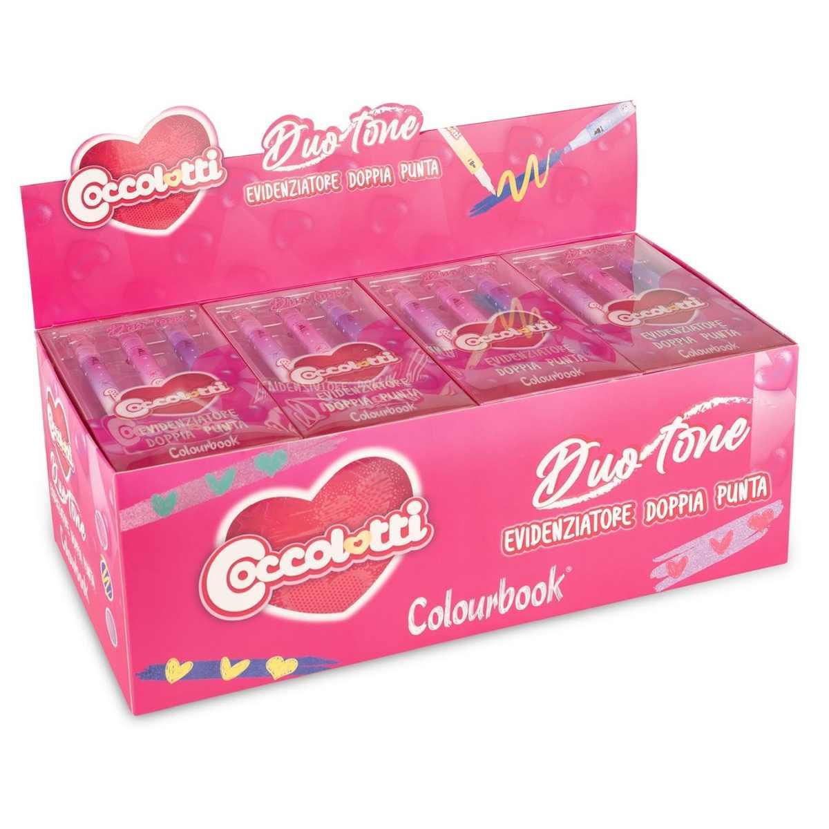 Evidenziatore duotone coccolotti by colourbook 3pz