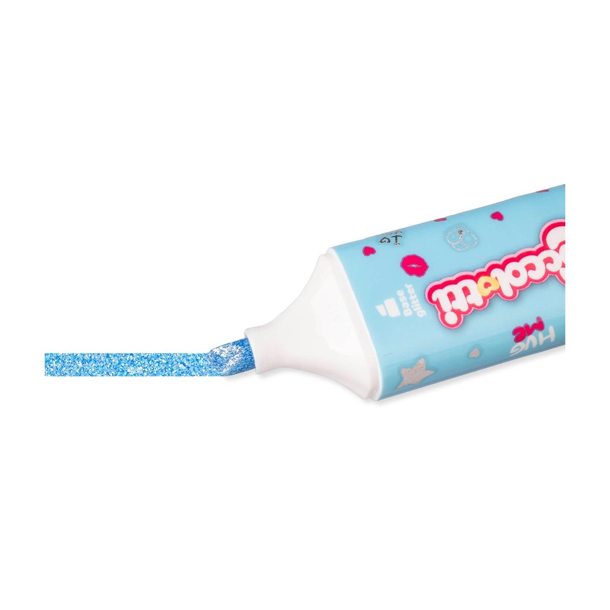 Evidenziatore glitterato con timbrino coccolotti by colourbook 3pz