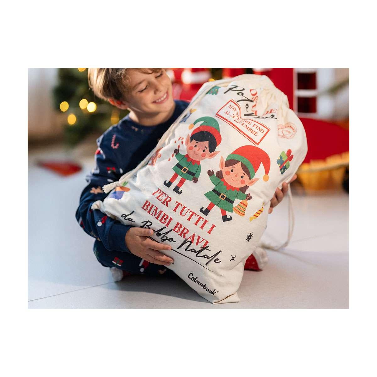 Sacco di babbo natale  la fabbrica degli elfi colourbook