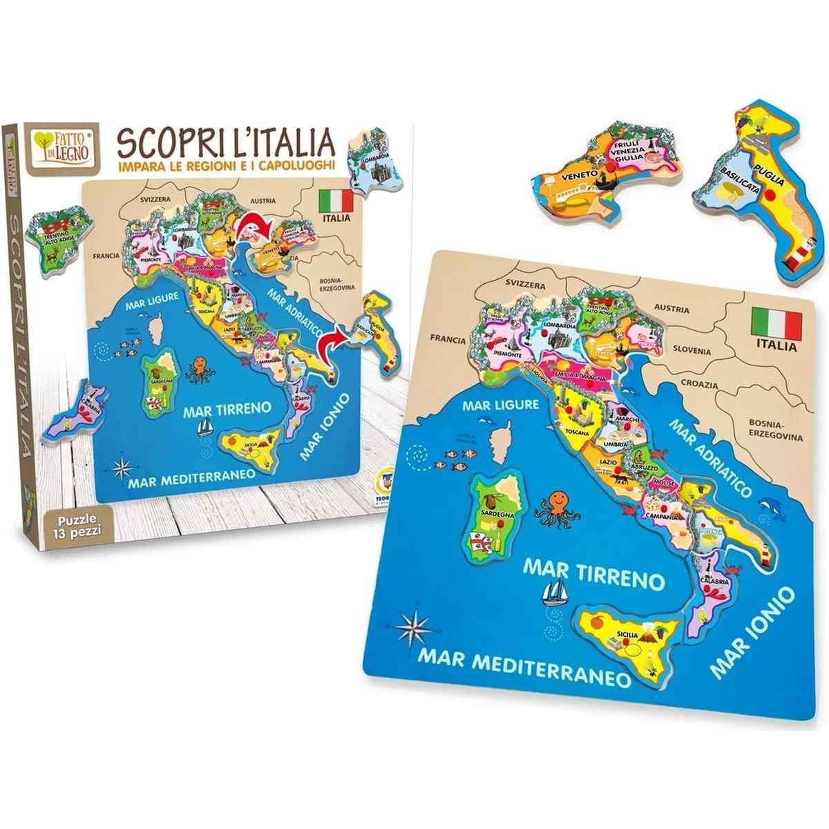 Puzzle legno italia