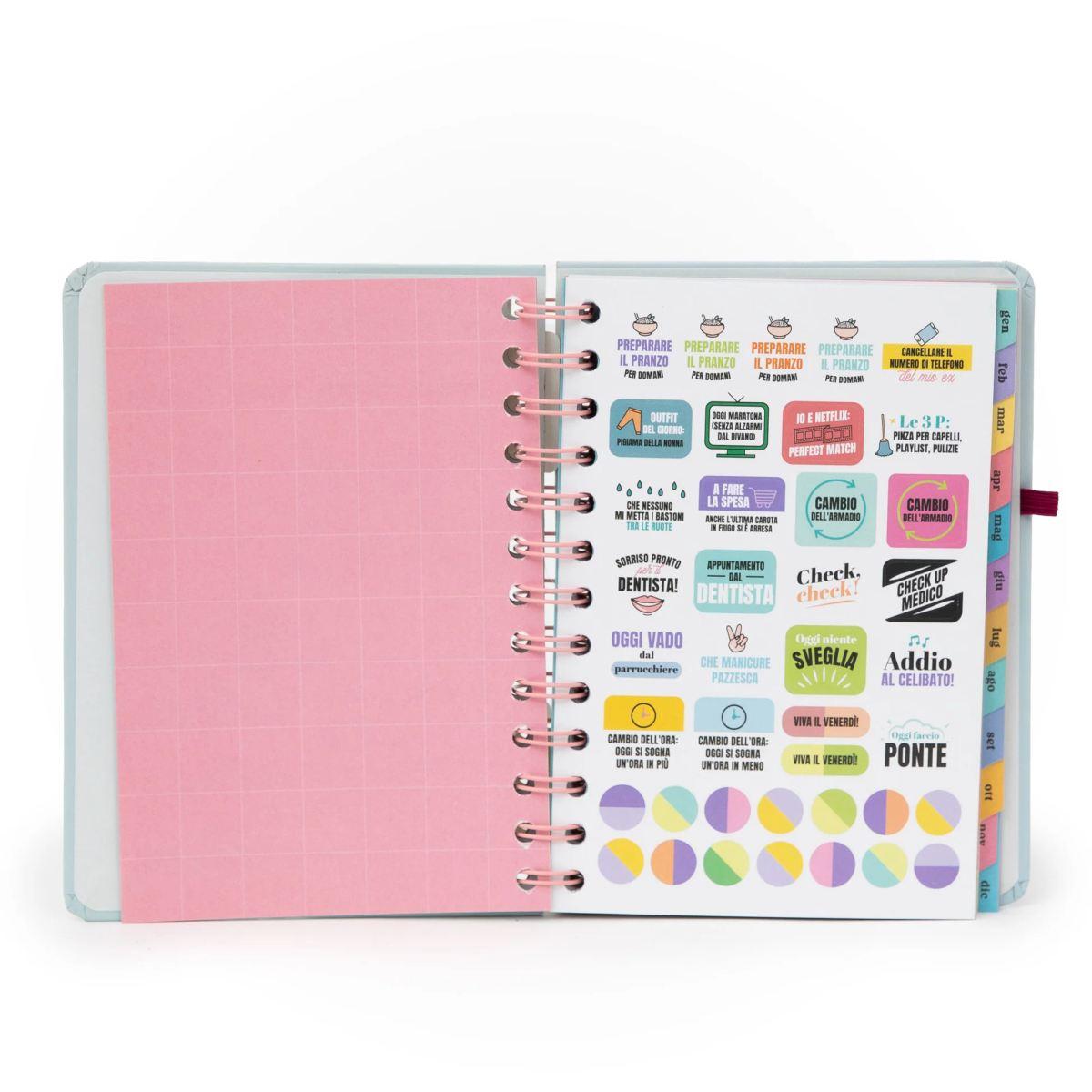 Agenda wonder piccola 2026 settimanale - obiettivo della settimana: che finisca presto!