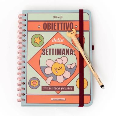 Agenda wonder piccola 2026 settimanale - obiettivo della settimana: che finisca presto!