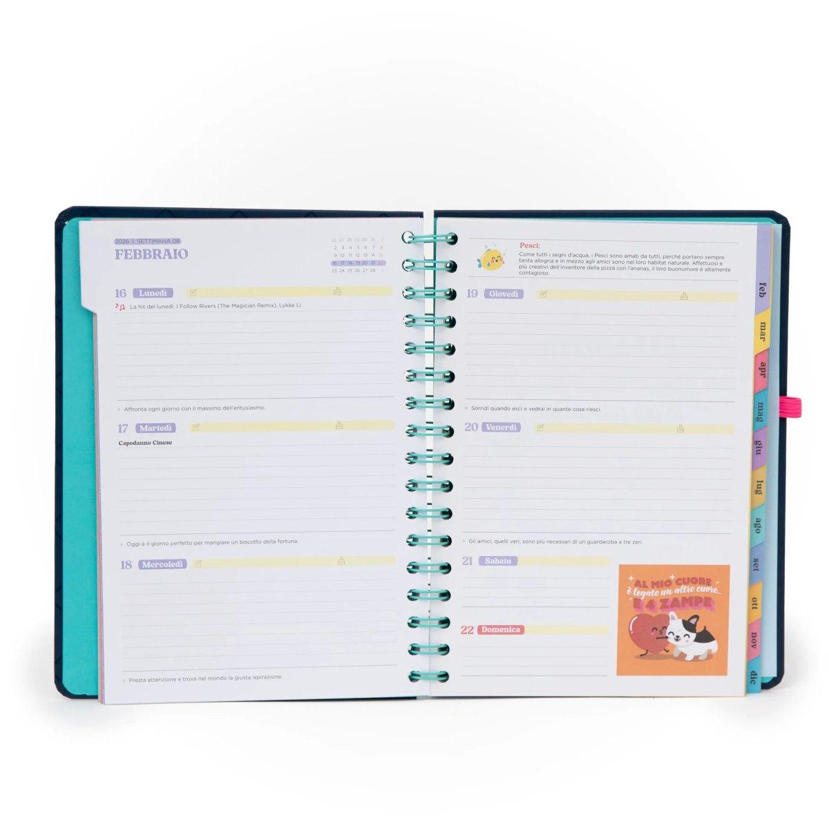 Agenda wonder 2026 settimanale - detto fatto