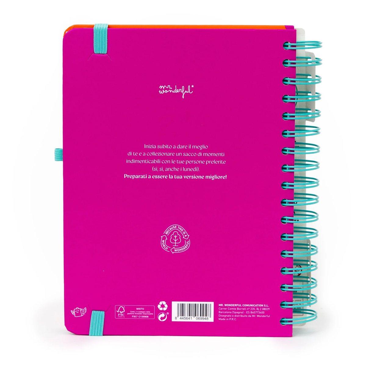 Agenda wonder 2026 giornaliera - continua a provarci