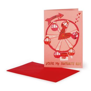 Legami biglietto d'auguri con applicazione - greeting card with application