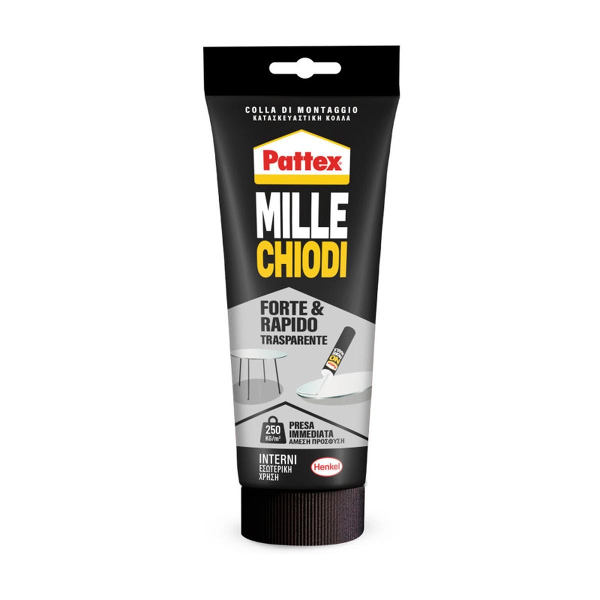 Henkel pattex mille chiodi trasparente forte & rapido - 52 gr