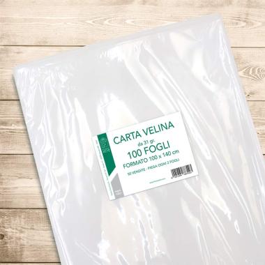 100 fogli carta velina modello 31 gr - 100 x 140 cm
