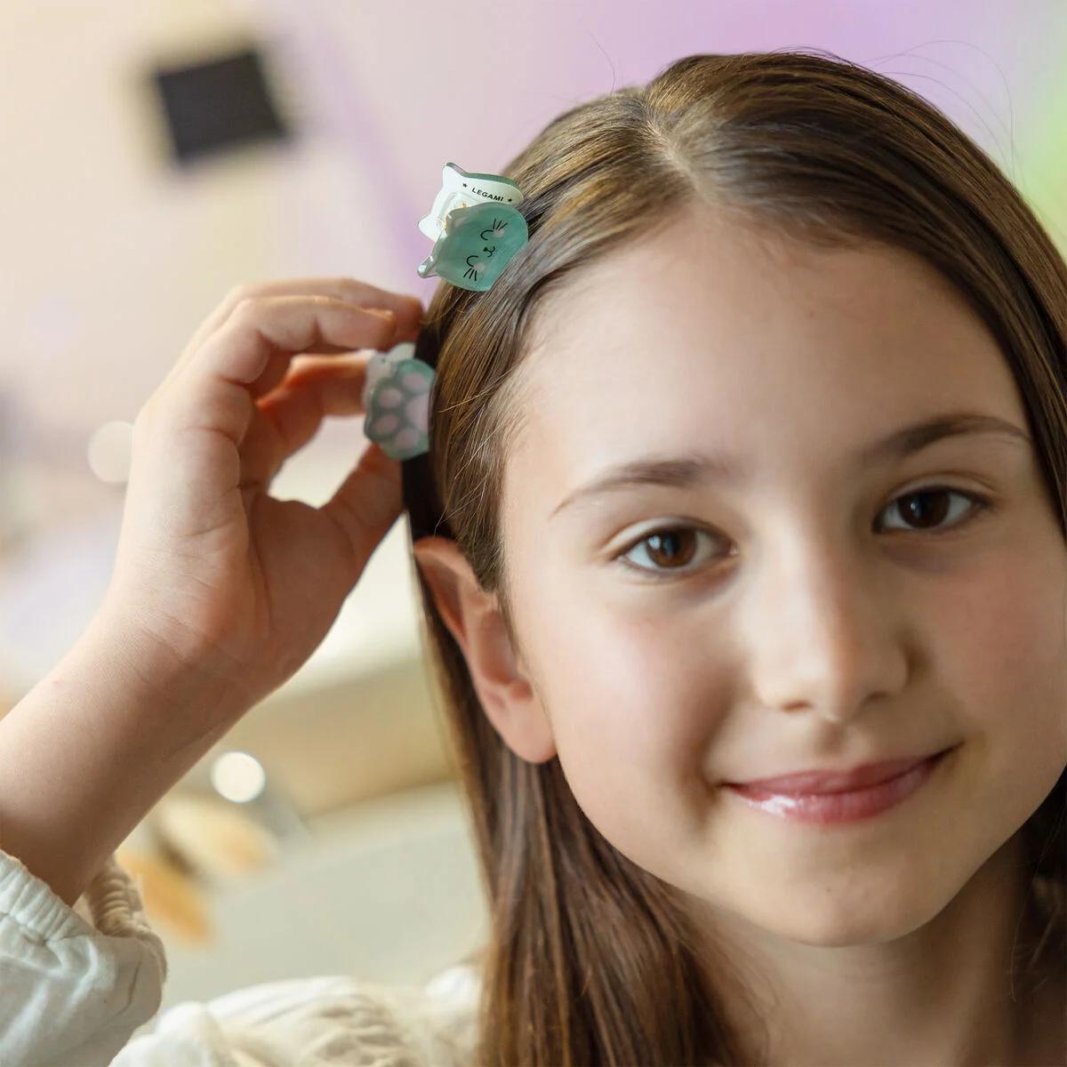 Legami - clip me up! - set di 4 mini mollette per capelli