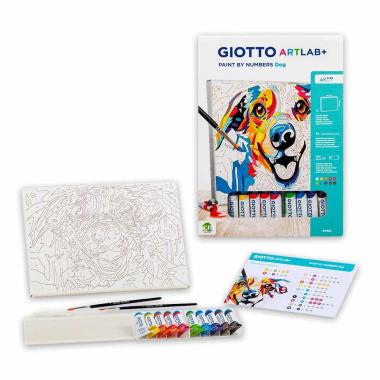 Giotto artlab+ paint by numbers dog