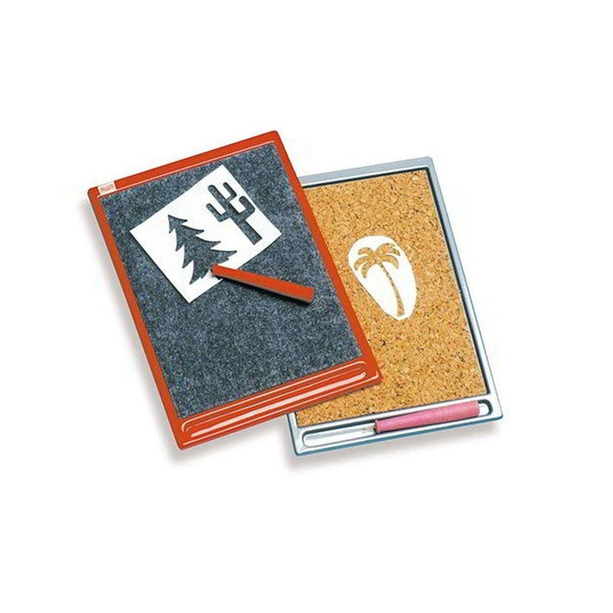 Piano di lavoro con feltro e punteruolo - 16 x 23 cm