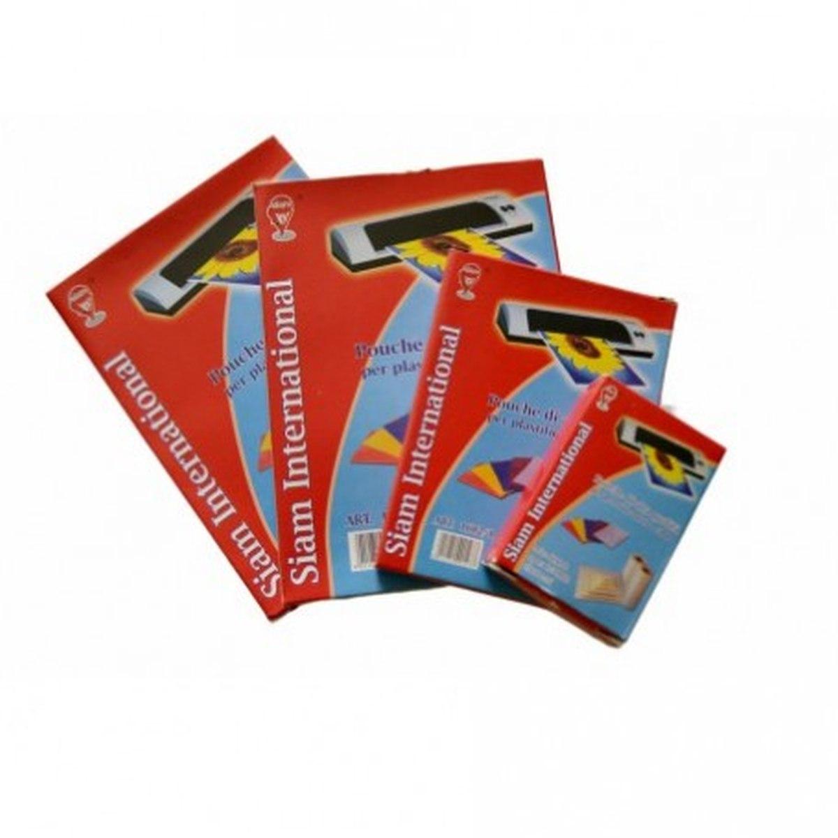 Siam - pouches formato a4 (216 x 303 mm) - 125 micron - confezione da 100 fogli