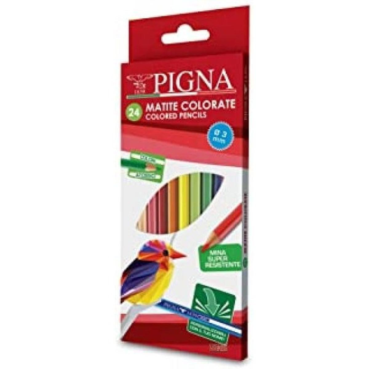 Pigna - pastelli colorati - mina 3 mm - 24 pz