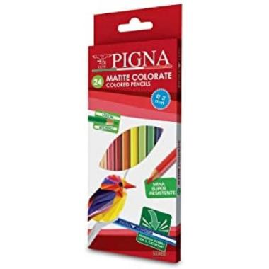 Pigna - pastelli colorati - mina 3 mm - 24 pz