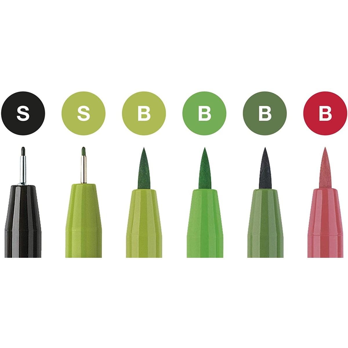 Faber-castell hand-lettering set - 6 pitt artist pens - be bold, be italic, but never be regular