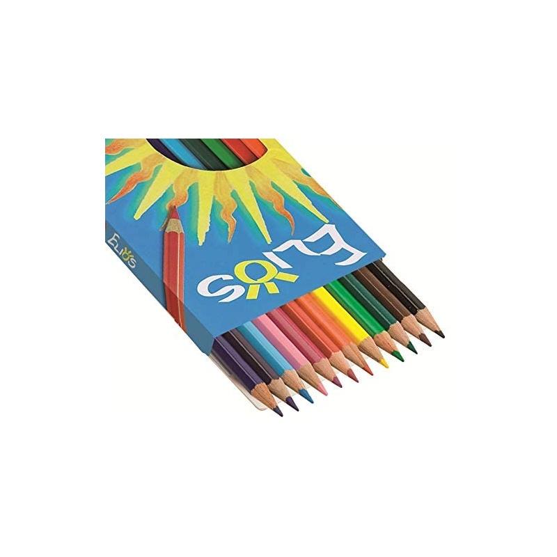 Elios - pastelli Ø 2,8 mm - 36 pz - pastello esagonale verniciato nel colore della mina