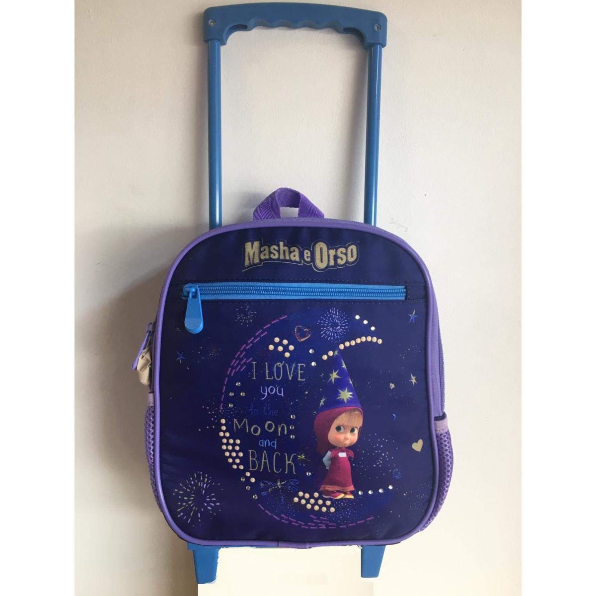 Zaino trolley asilo masha e orso