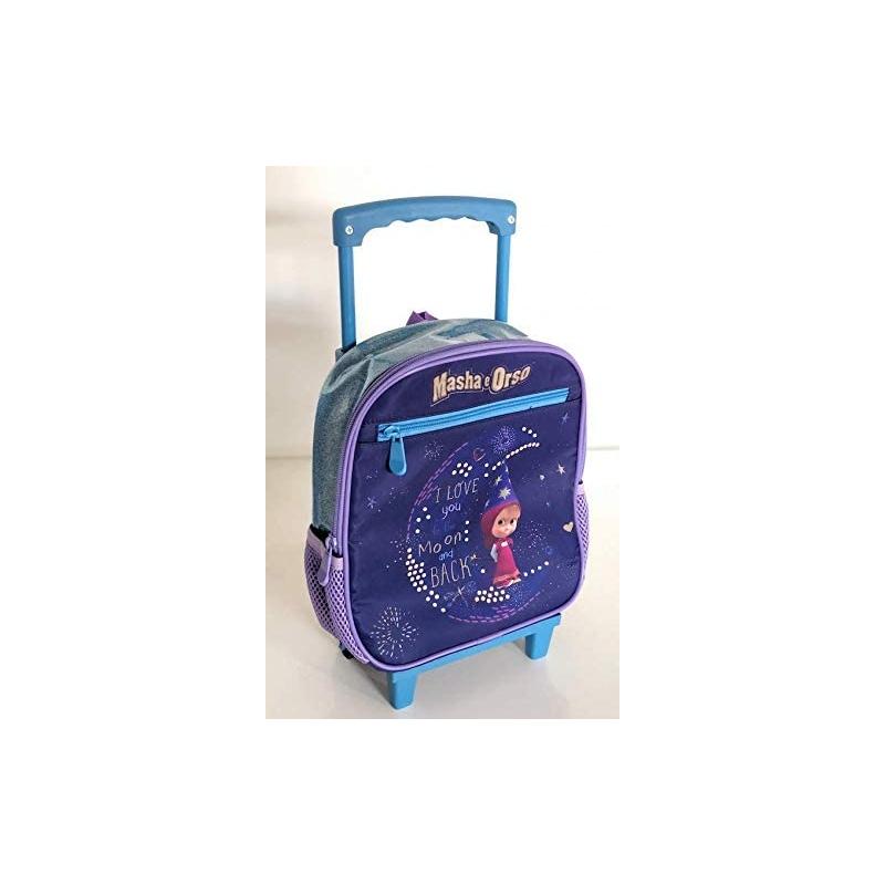 Zaino trolley asilo masha e orso