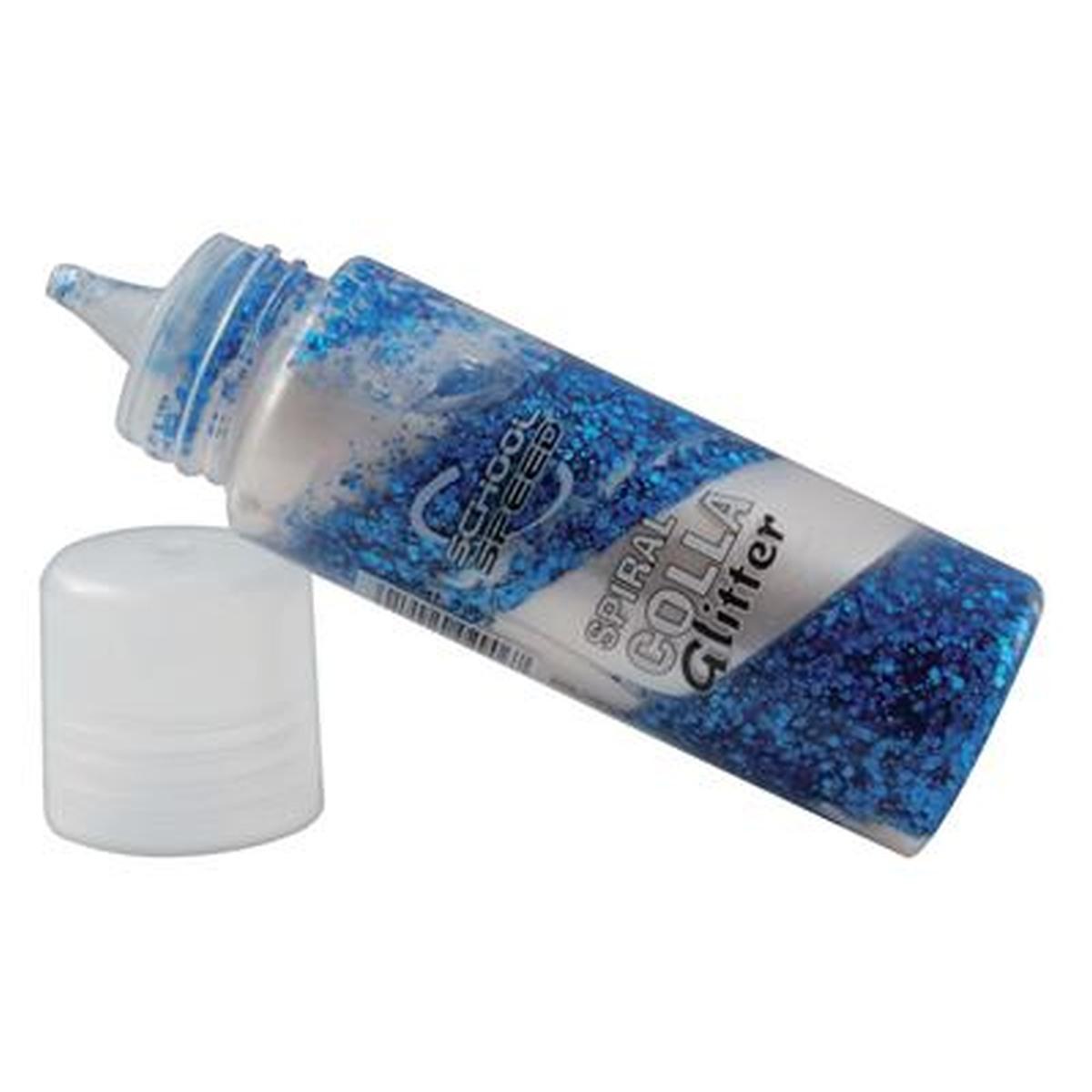 Spiral bicolore colla glitter - tubetto 53 ml