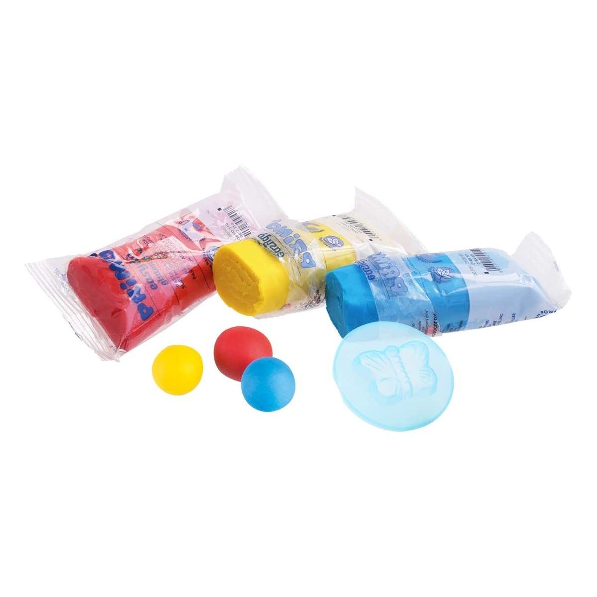 Primo easydo' gluten free - secchiello grande di pasta soffice da modellare con 7 panetti da 100 gr e formine