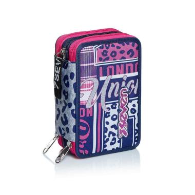Seven - astuccio 3 zip cheer girl