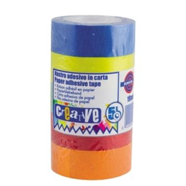 Eurocel - 5 nastri adesivi in carta 19 mm x 10 mt