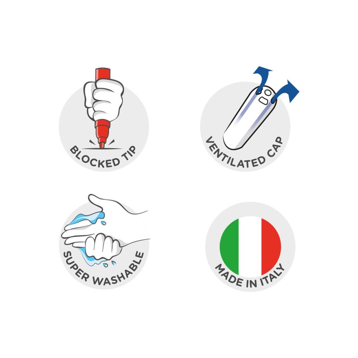 Carioca pennarelli punta maxi jumbo - 24 pz