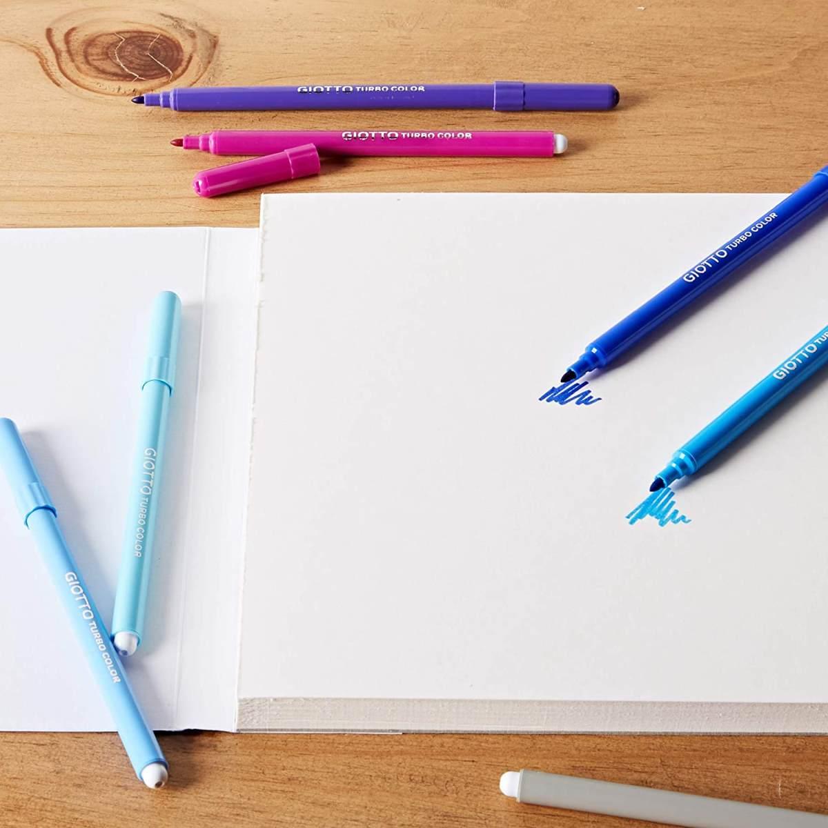 Pennarelli giotto turbo color - punta fine - Ø 2, 8 mm - 24 pz