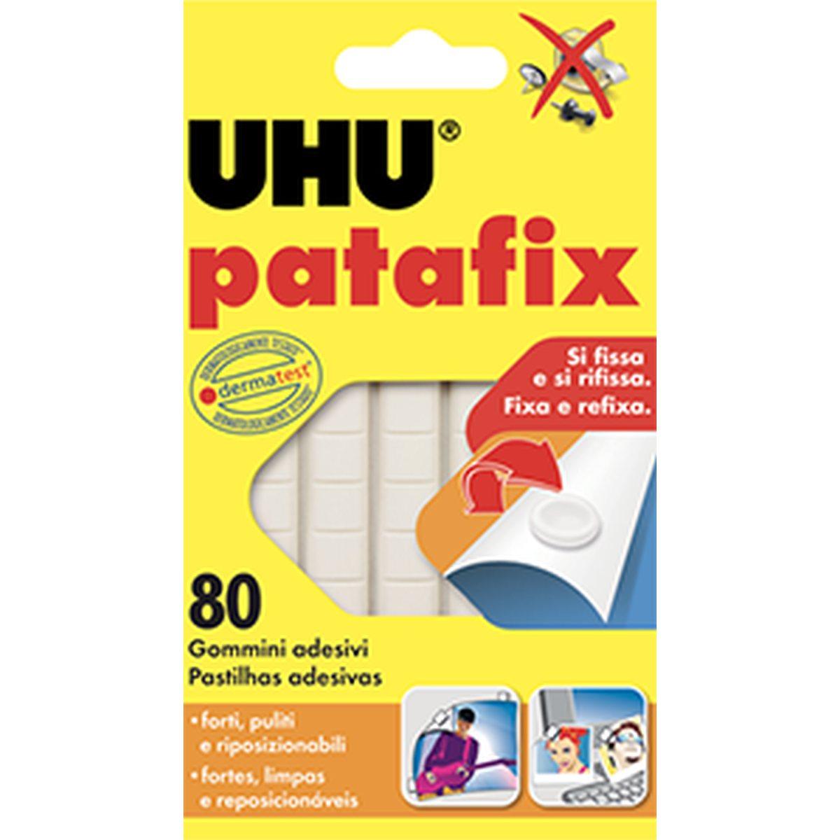Uhu patafix bianco - 80 gommini adesivi