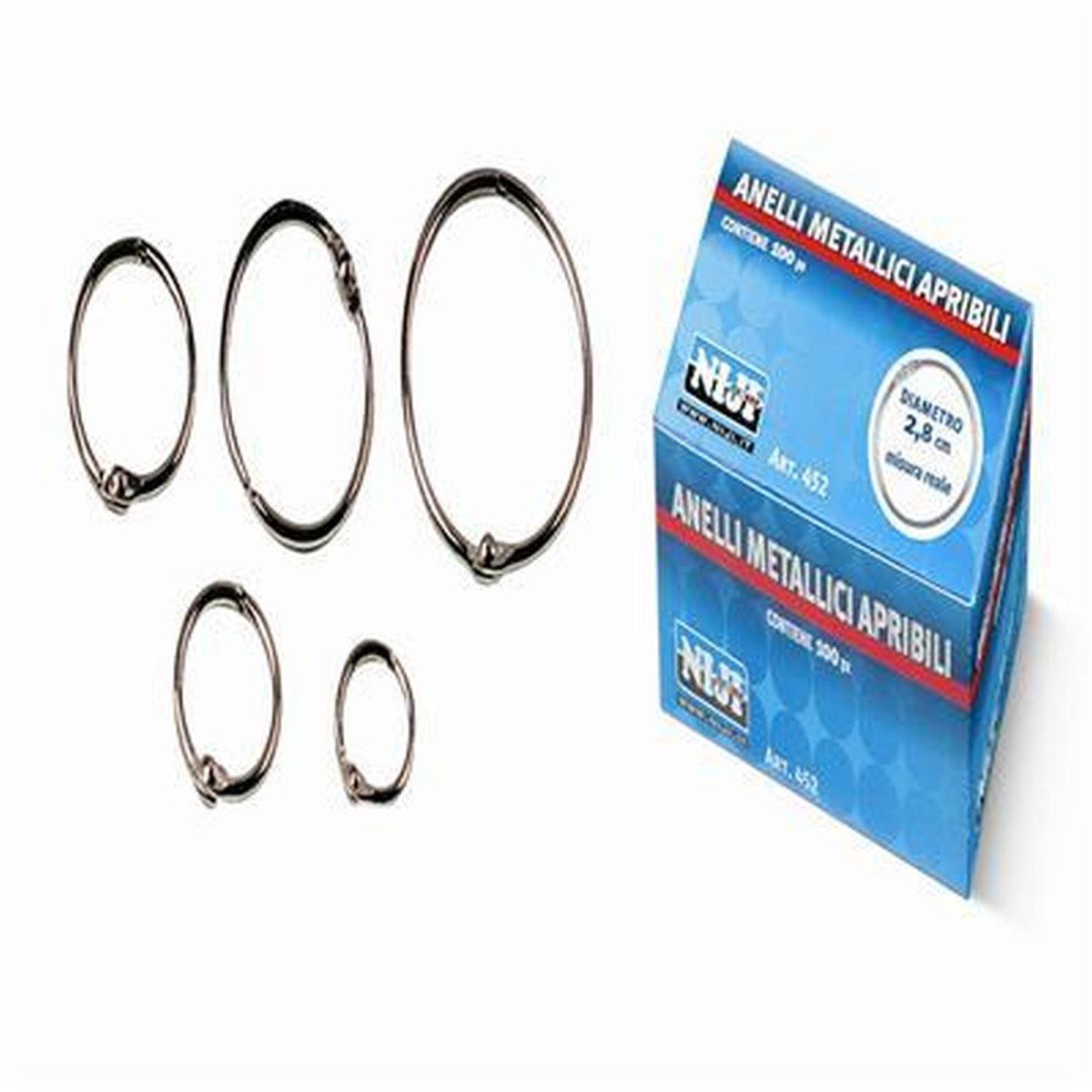 Niji - anelli metallici apribili -  2 cm