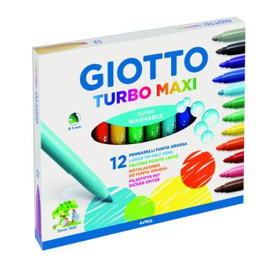 Pennarelli giotto turbo maxi - Ø 5 mm - 12 pz