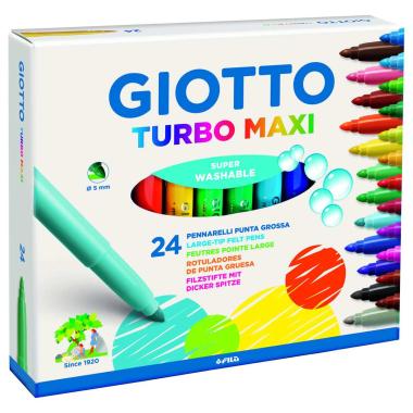 Pennarelli giotto turbo maxi - Ø 5 mm - 24 pz