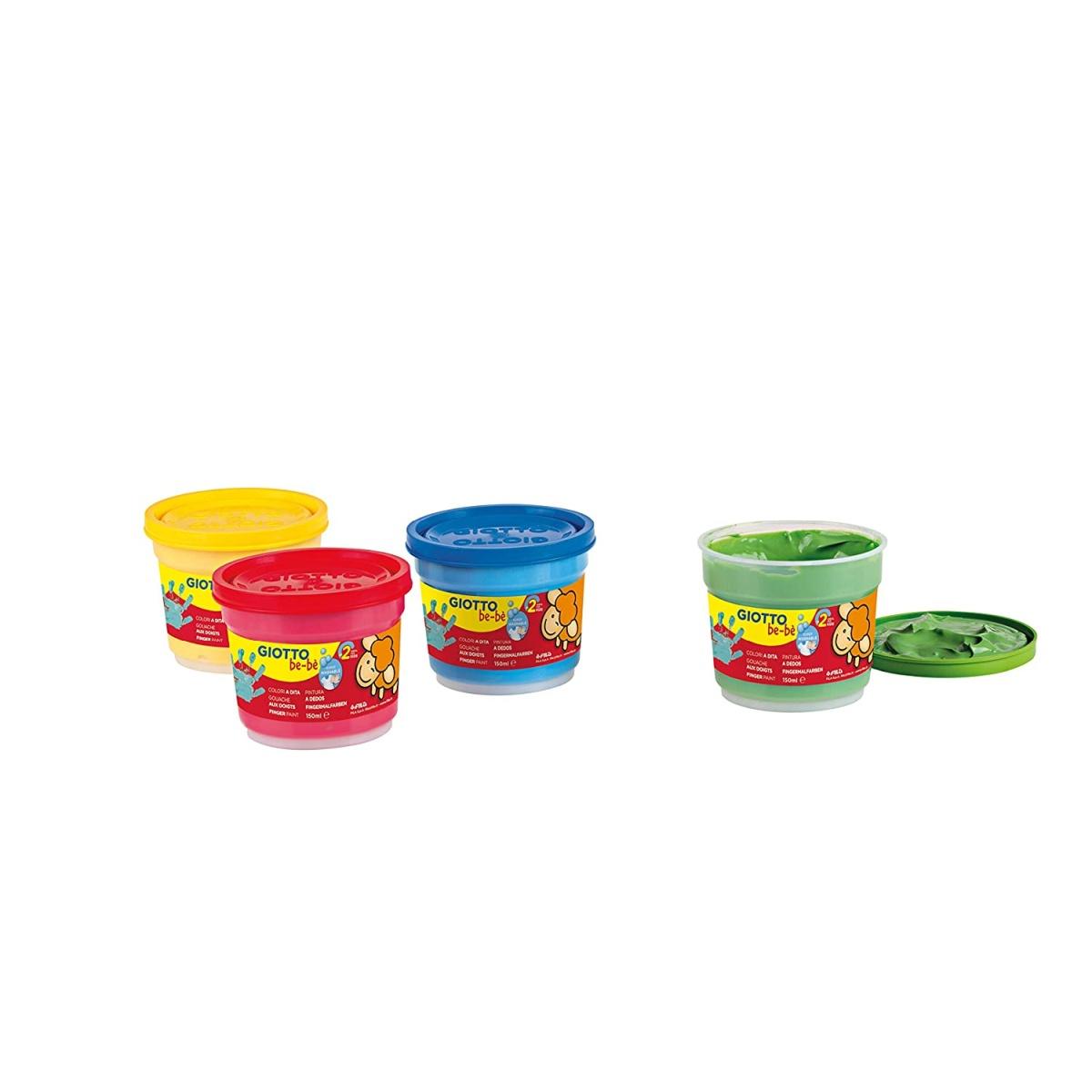 Giotto be-be' colori a dita - 4 x 150 ml