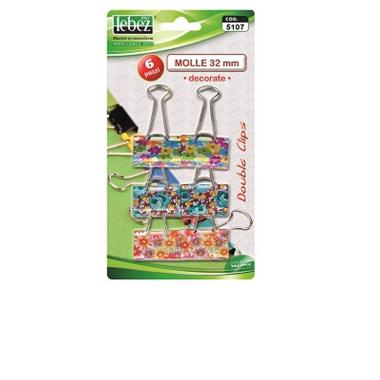 Lebez - molla decorata 32 mm - blister da 6 pz