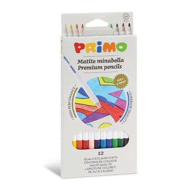 Primo - pastelli minabella Ø 3,8mm - scatola 12 colori.