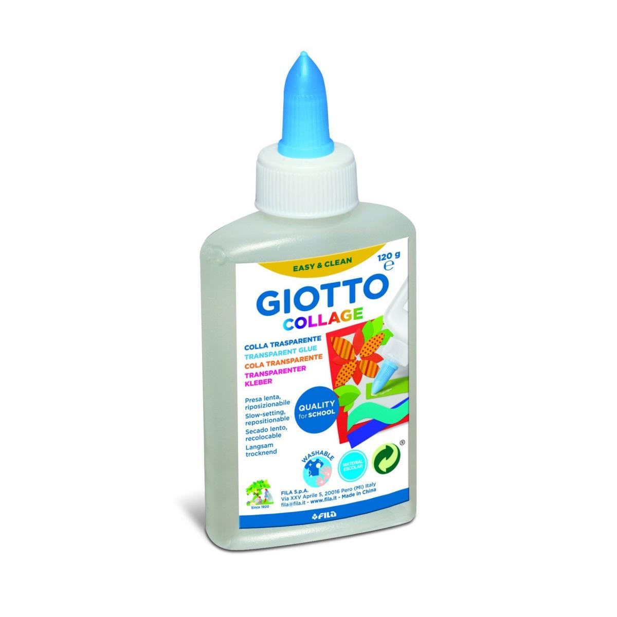 Giotto collage - colla liquida trasparente - flacone da 120 gr