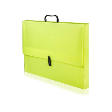 Valigetta polionda con maniglia - colori fluo - formato 27 x 38 x 8 cm