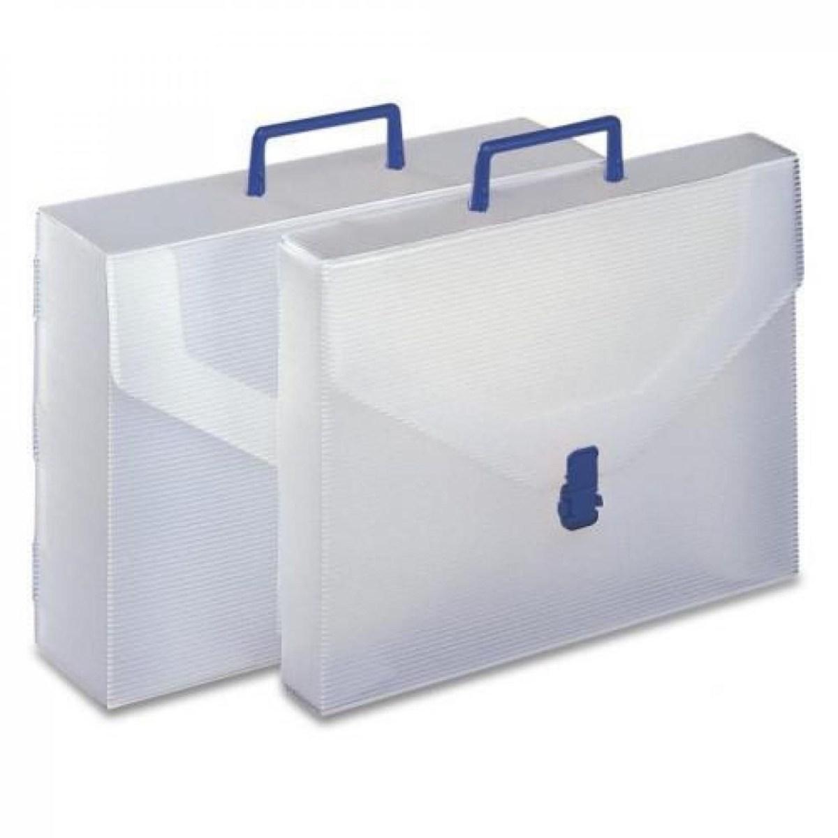 Valigetta polionda bianca con maniglia - formato 27 x 38 x 8 cm