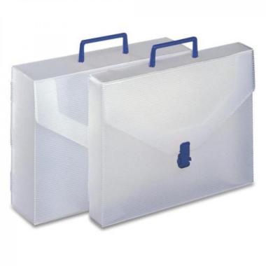 Valigetta polionda bianca con maniglia - formato 27 x 38 x 8 cm