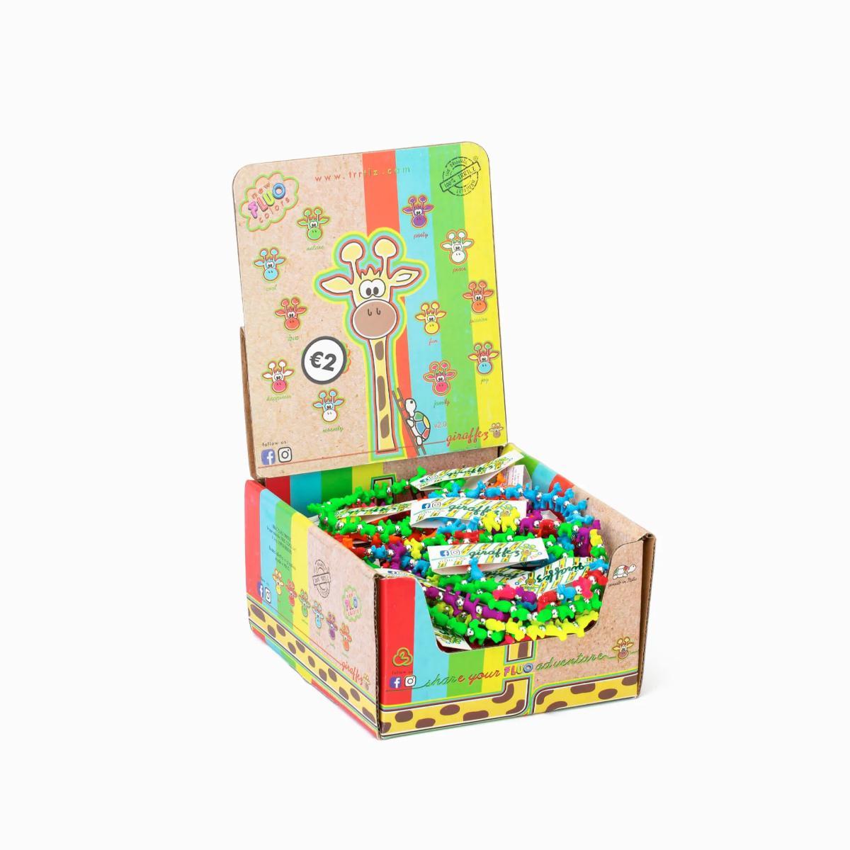 Bracciale in plastica trrtlz giraffez fluo