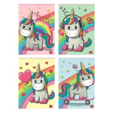 Pigna - maxi quaderni a4 unicorni - 50 ff/sh - carta 100 gr