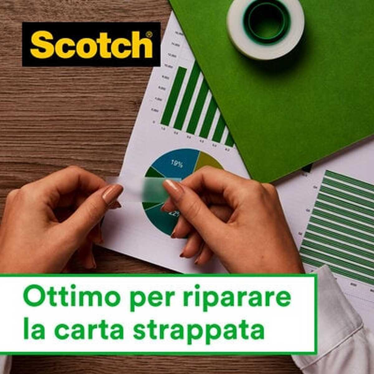 Scotch - nastro adesivo invisibile magic - rotolo da 19 mm x 33 mt