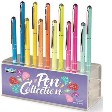 Niji - penne fluo - top con brillante - complete di astuccio regalo