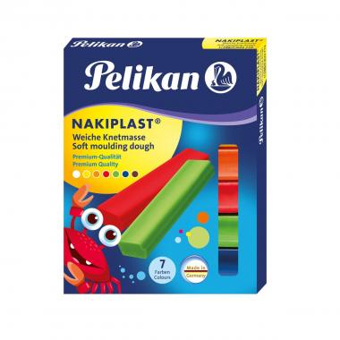 Pelikan - pasta modellabile nakiplast - confezione con 7 colori assortite