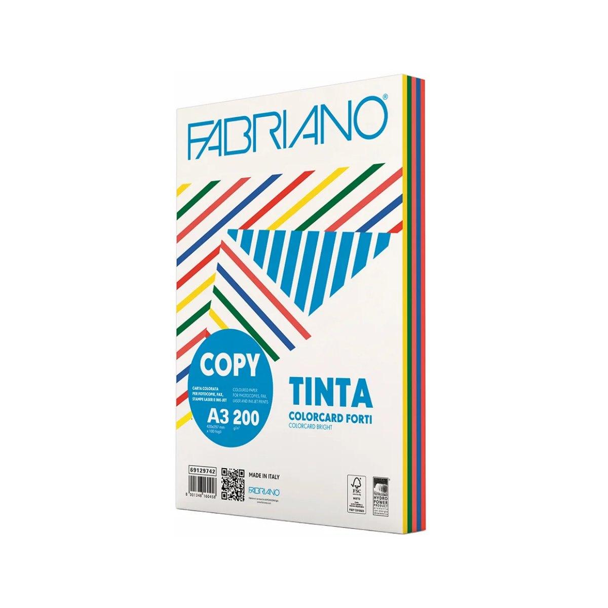 Copy tinta multicolor - 80 gr - 250 fogli - formato a4 - colori forti